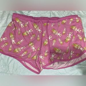 Pink mini shorts trolls y2k